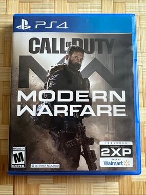 Call of Duty: Modern Warfare (PS4) - Black & Blue Game Case